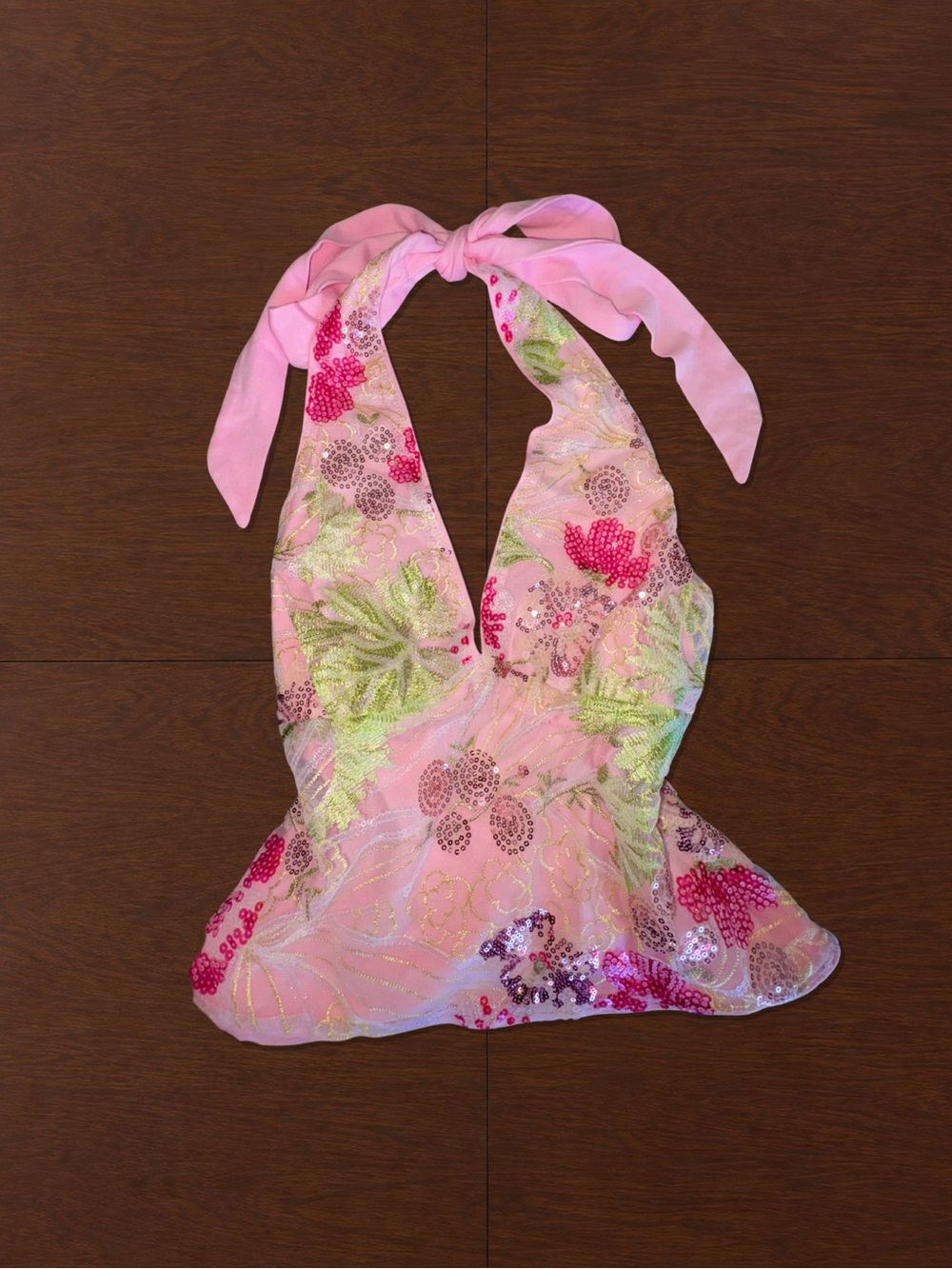 Pink Paradise Halter Top